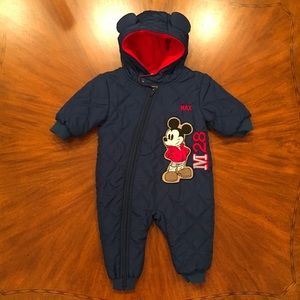 🐭Disney Baby Boy Snowsuit Size 3-6M🐭